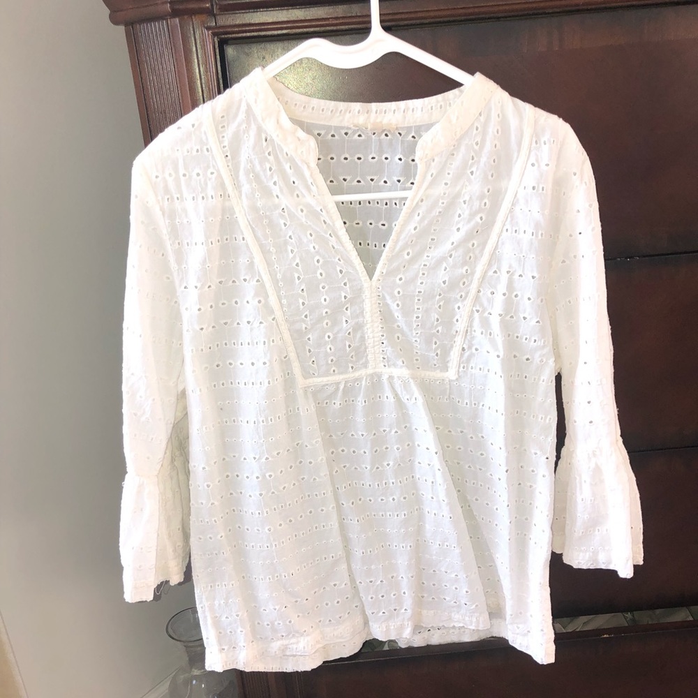 Jennifer&Grace. Medium Size White Cotton top